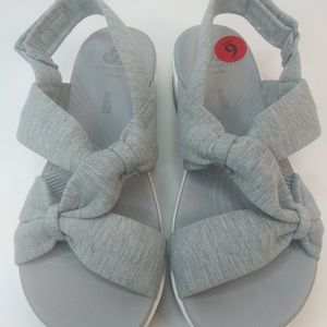 [Clarks] Sandals Wedge gray 6m.